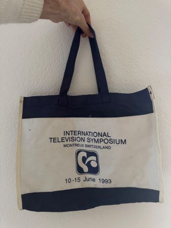 Vintage Tasche 1993 "INTERNATIONAL TELEVISION SYMPOSIUM"