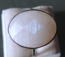 TARA STYLE rhodinierter Silber 925 rainbow moonstone
