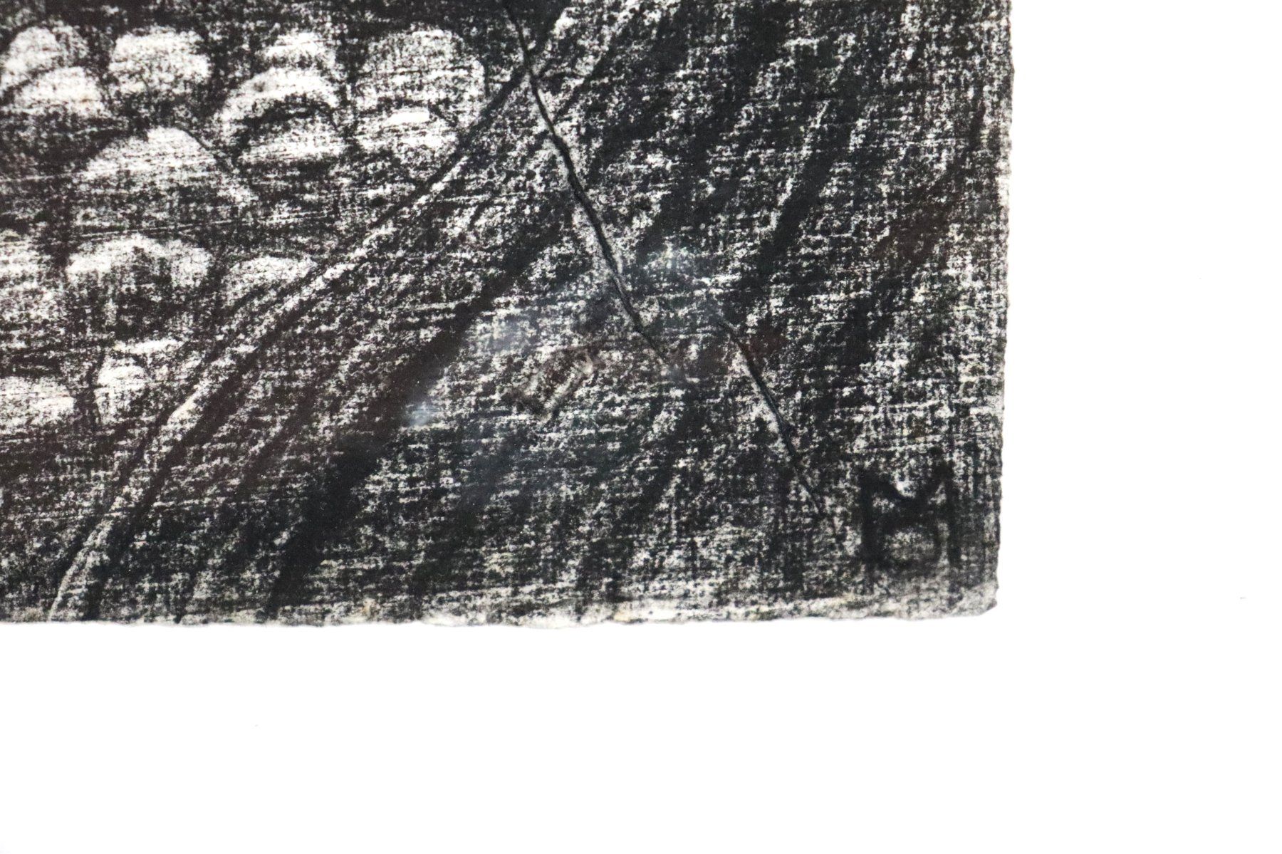 Dipinti: Monika Buchmann-Helbling 1925-2004, Kohlestift "Küste" – Usato da Zug venduto da Kunst-Fundgrube 2