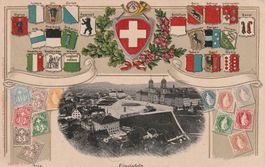 Kt.Schwyz-Einsiedeln- Präge Litho 1906