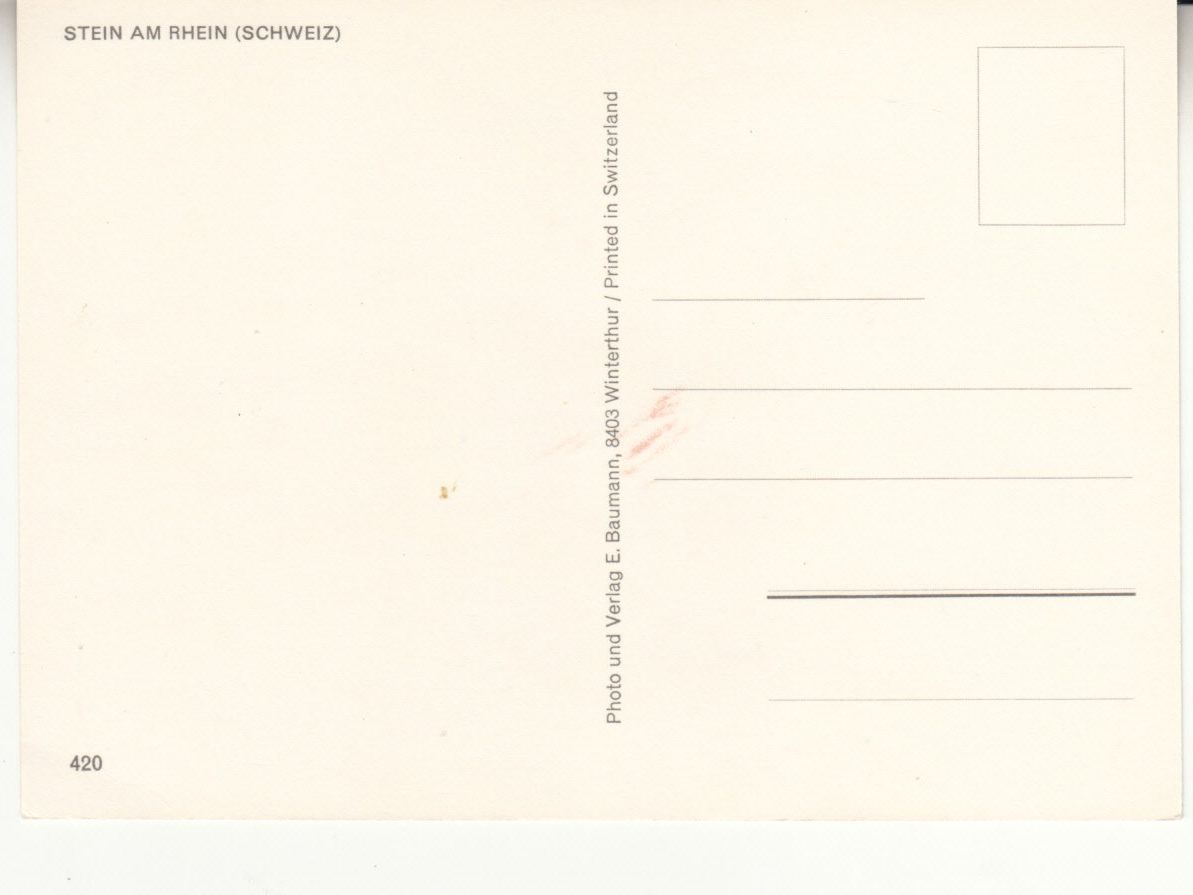 Cartoline postali: Stein am Rhein ca. 1970 – Usato da Bürglen TG venduto da StampGraf 1