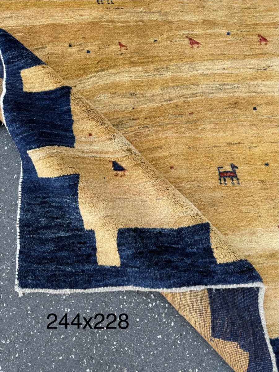 Teppiche: Wunderschöner Perserteppich Gabbeh 244x230(Frisch gewaschen) – Gebraucht aus Sempach von Star7 8