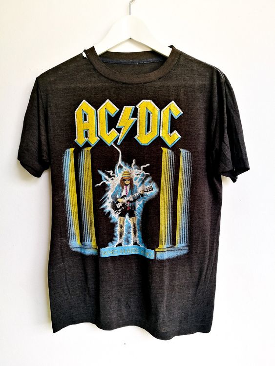 Vintage AC DC WHO MADE WHO Graphic Rock Band T Shirt. | Kaufen auf Ricardo
