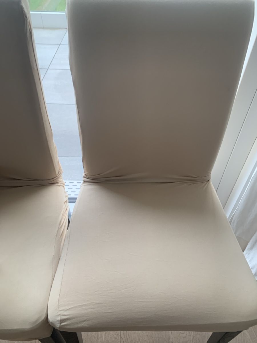 Stoffe: 10 NEW beige chair covers, super soft! – Neu und originalverpackt aus Immensee von Gitter