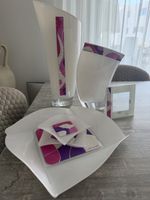 Designer Glas Set Italien – Vasen, Schalen & Fotorahmen