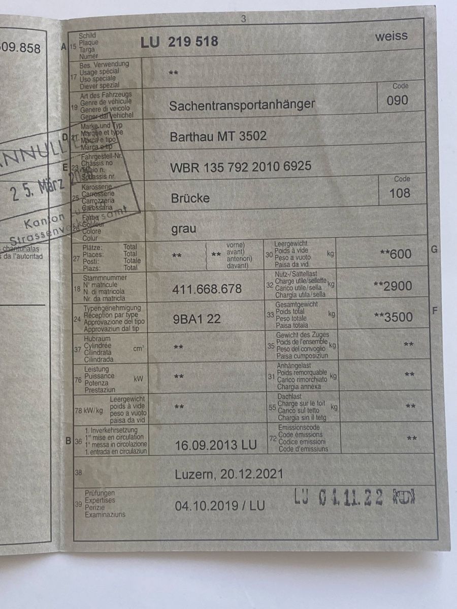 Rimorchi: Auto Anhänger Plattform – Usato da Grosswangen venduto da lukmar 4