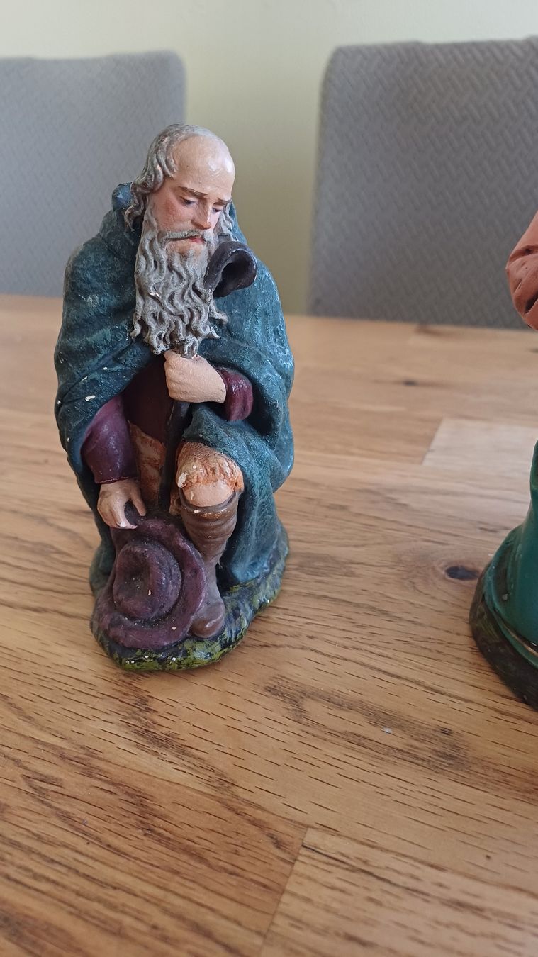 Statuette: Weihnachtskrippe Krippenfiguren Set 4-teilig Vintage – Usato da Flawil venduto da Naphtali 1