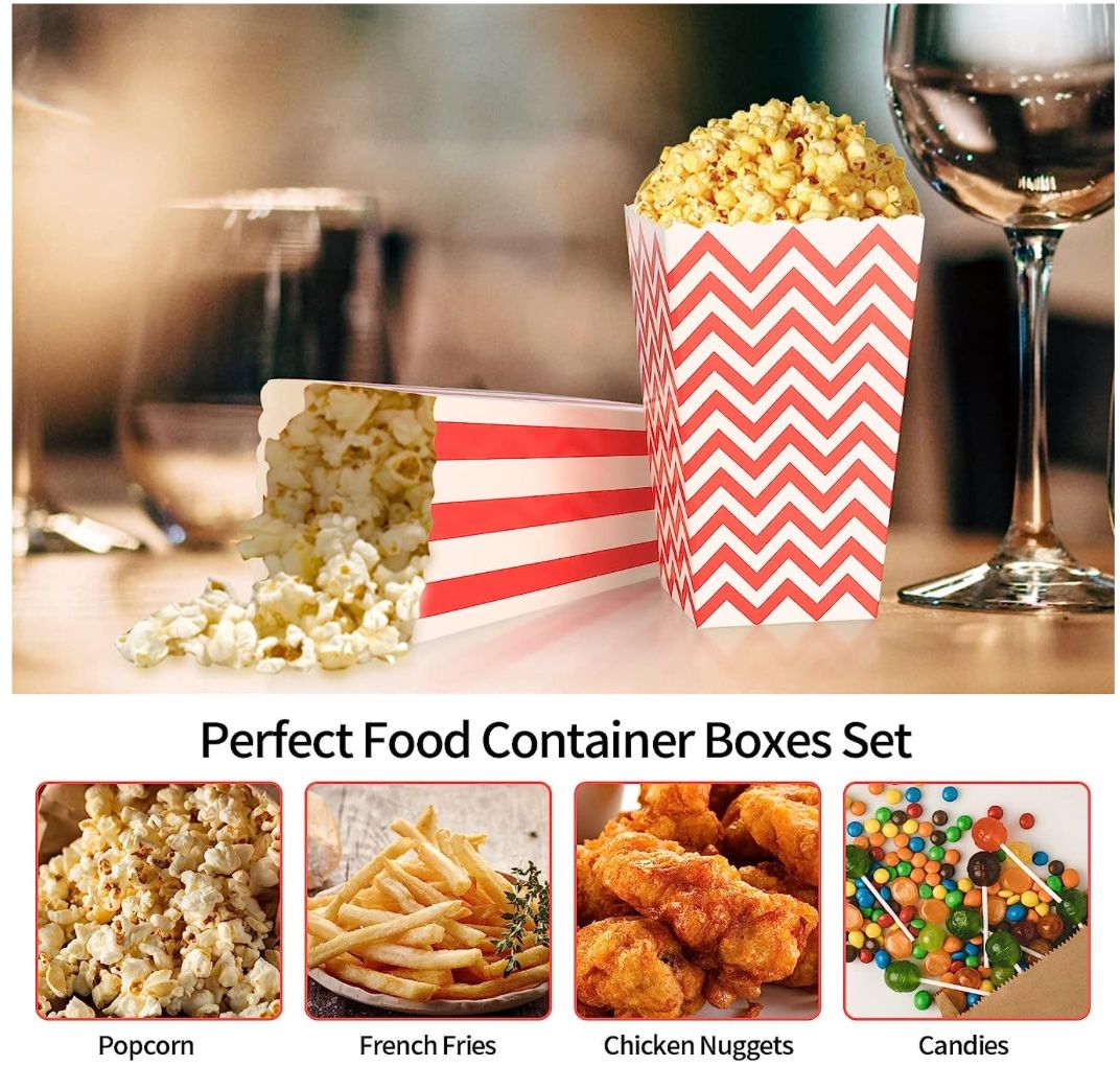 Contenitori & Simili: 24 Stücke Popcorn Boxes Popcorntüten, Klein Candy Container – Nuovo e nell'imballaggio originale da Bülach venduto da StoreInShop.com 4
