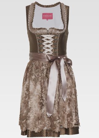 Braunes Krüger Dirndl Gr. 38 Neu