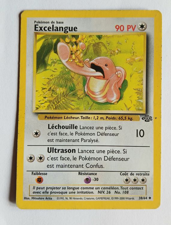 Pokémon Carte collezionabili: Carte Pokémon Excelangue 38/64 FR 2000 – Usato da Les Sciernes d'Albeuve venduto da gojo03