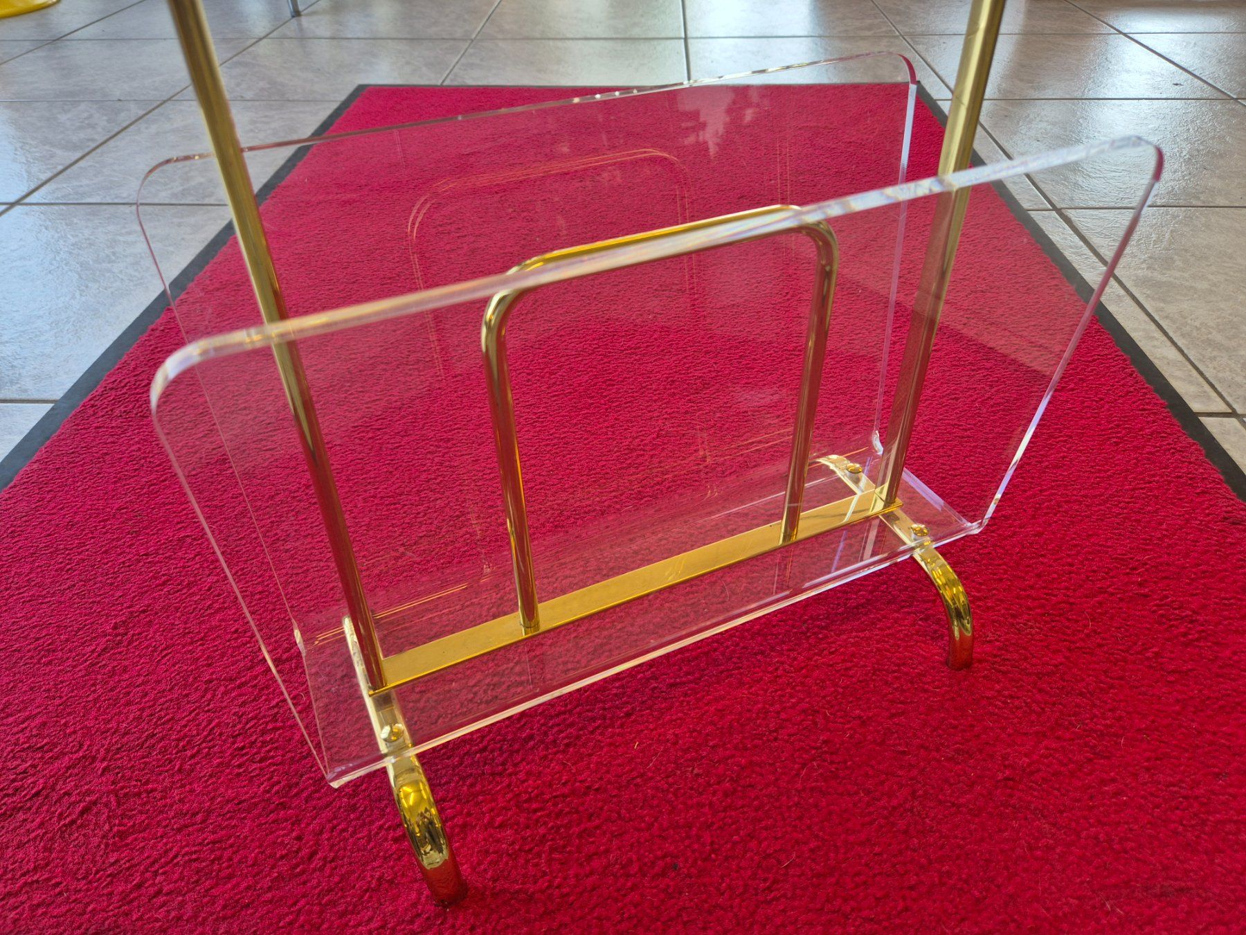 Altro per la casa: Messing Plexiglas Zeitschriftenständer Magazin Rack 60er – Usato da Nottwil venduto da Wondewa-Shop 8