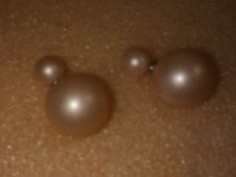 OHRRINGE MODESCHMUCK,,BEIGE FARBE,,,MATTE