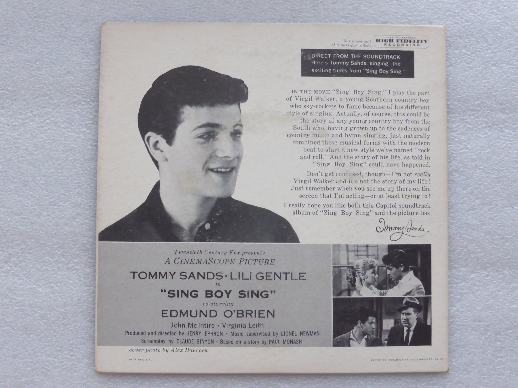 Vinyles: Vinyl Single   EP  TOMMY SANDS – D'occasion à Küssnacht am Rigi par Mondkinder 3