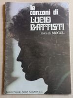 Lucio Battisti "le canzoni di Lucio Battisti" - Songbuch