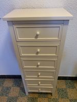 Commode en MDF blanche à 6 tiroirs, à décorer !