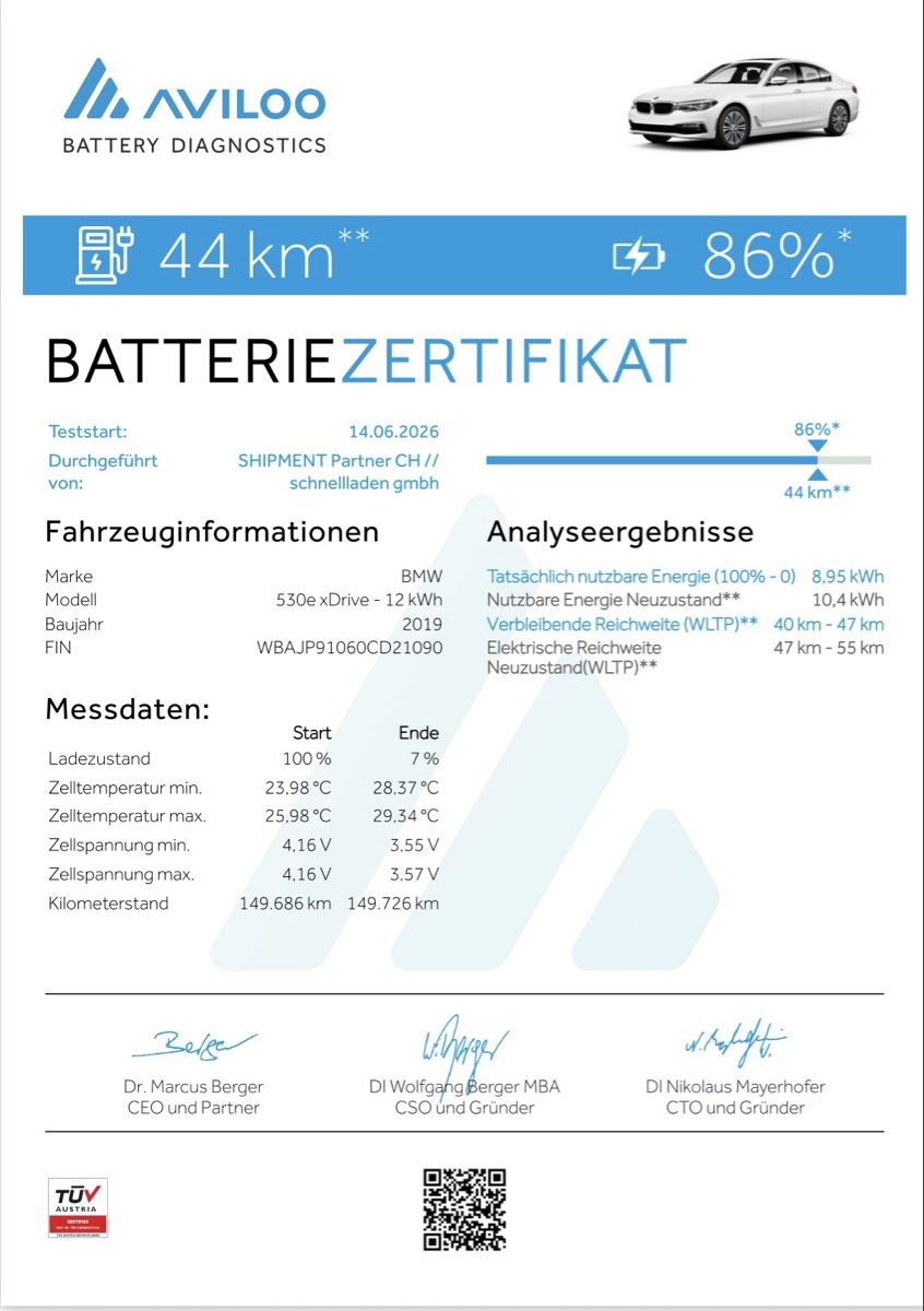 BMW Autos: BMW 530e xDrive – D'occasion à Winterthur par sch_5lnl 8