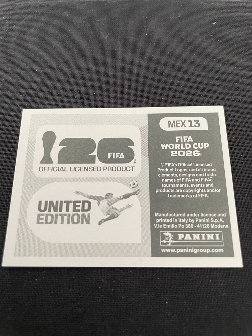 Panini Carte collezionabili: FIFA WM 2026 Sticker MEX 13 – Usato da Fahrwangen venduto da Venez 1