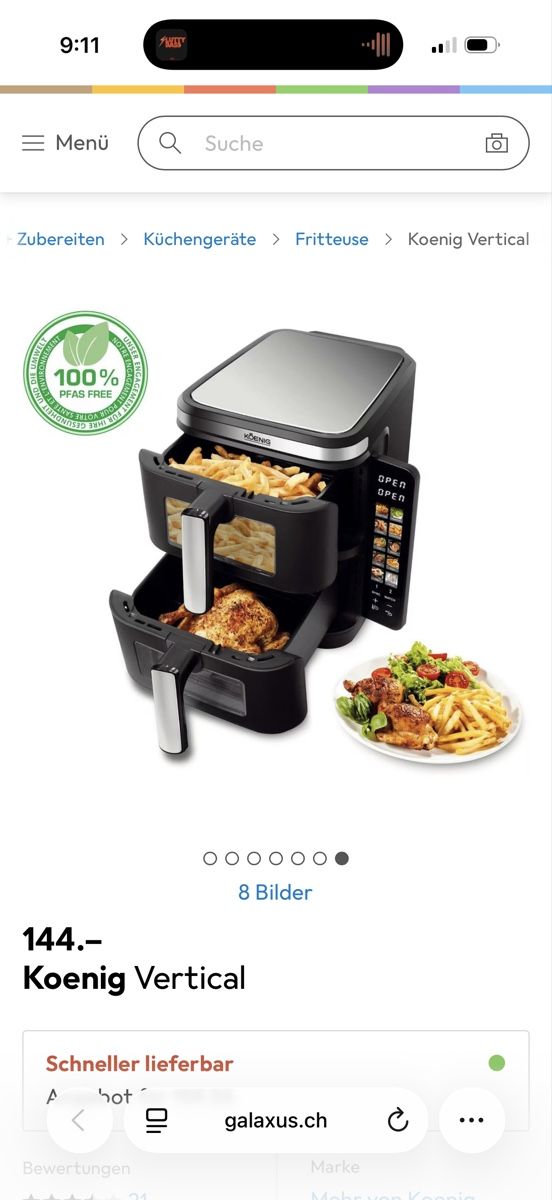 Elettrodomestici da cucina: Koenig Vertical Air Fryer - Double Basket – Nuovo e nell'imballaggio originale da Lenzburg venduto da sad_8mbt 6