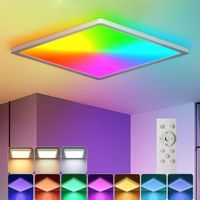 LED Deckenleuchte 24W RGB, Dimmbar mit Fernbedienung 30cm