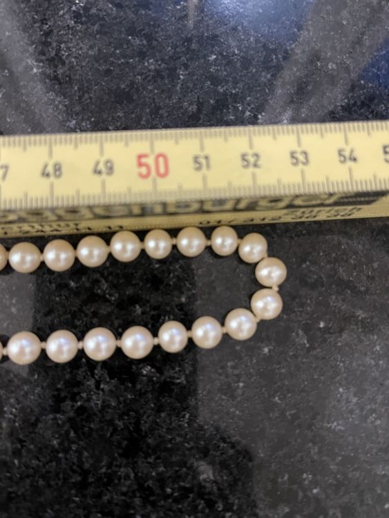 Collier de Perles semi-baroques I Bijoux Anciens & Vintage en Or I Noir