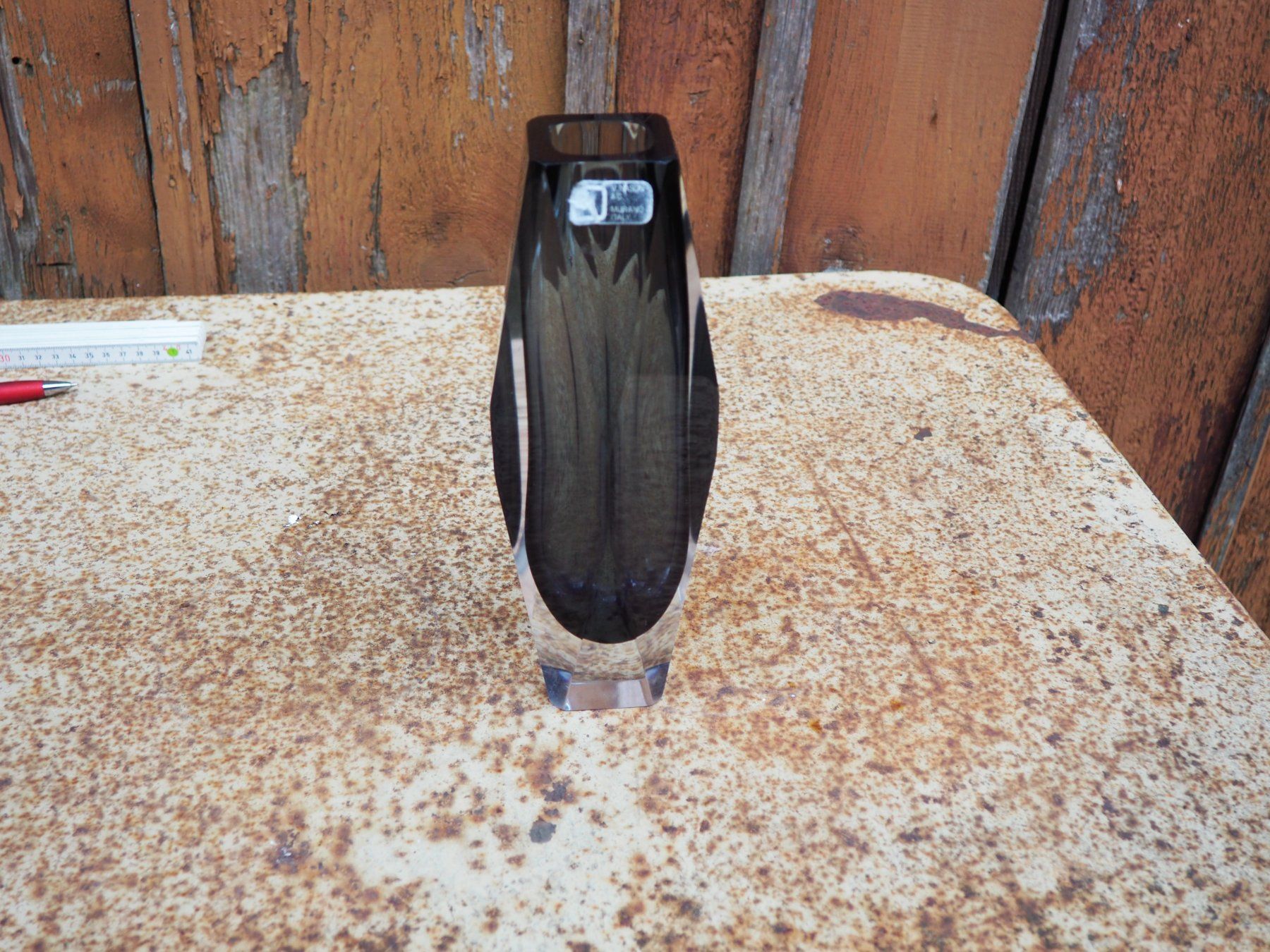 Murano Vasen & Gefässe: Murano Rauchglas Vase – Gebraucht aus Schänis von Wewu