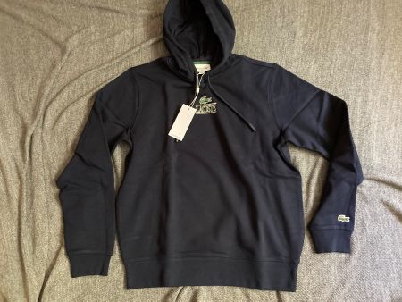 Lacoste - Hoodie - Taille:  M - Bleu foncé (V)