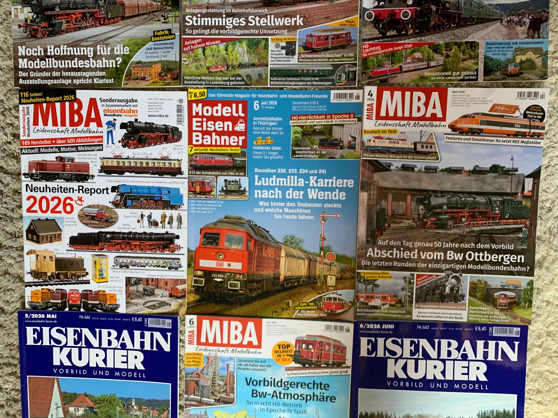 Märklin Modellini di ferrovie: Wagen-Set mit 7 Stück + 11 Namhafte Modellbahn Hefte TOP... – Nuovo (secondo la descrizione) da Schleitheim venduto da moto-lokilok58 6