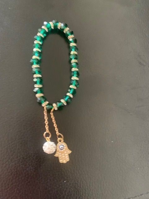 Bracciali & Braccialetti: Elegantes, grünes Armband / Glücksbringer – Nuovo e nell'imballaggio originale da Beromünster venduto da msklef 5