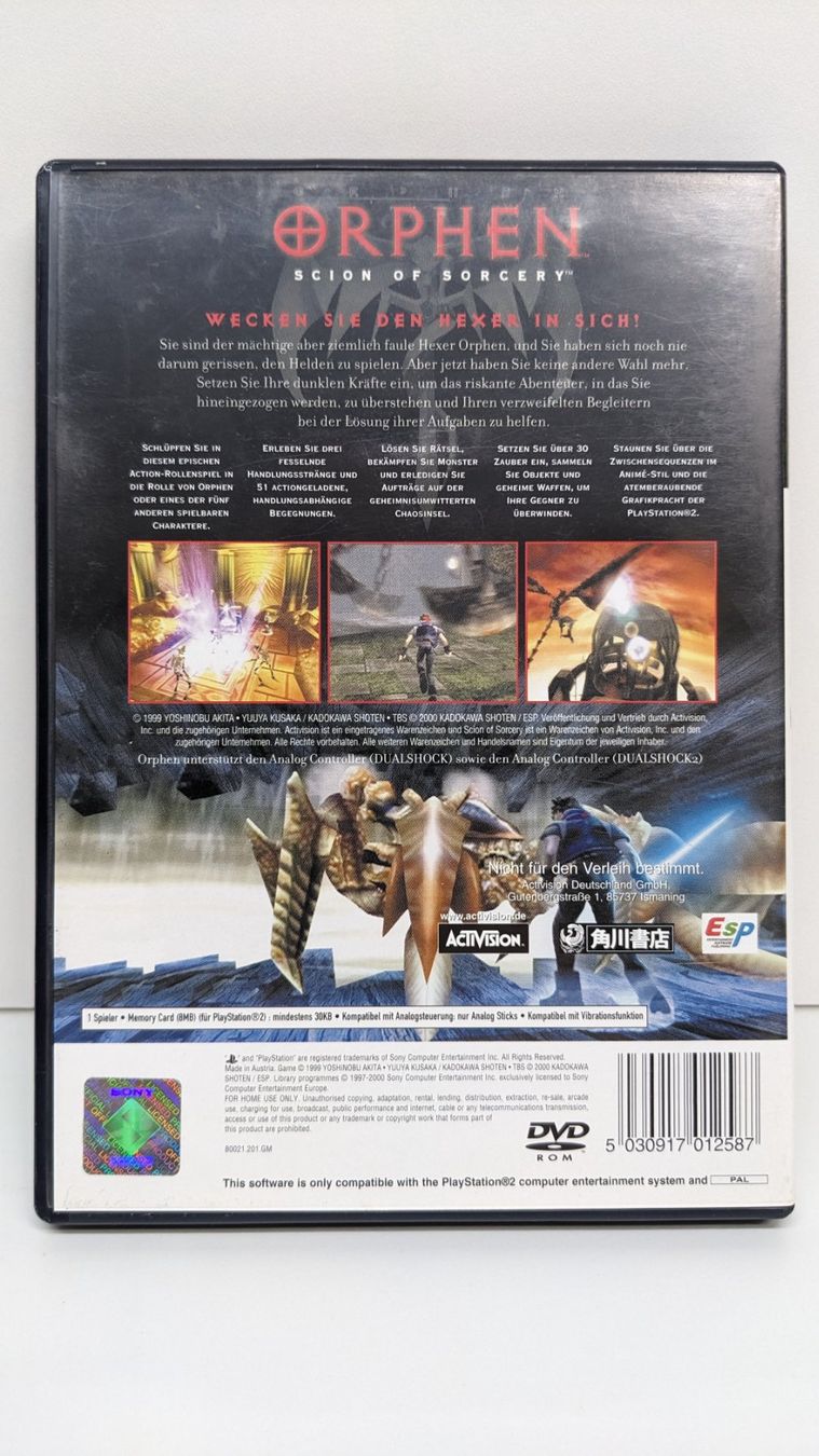 Giochi: Orphen - PlayStation 2 – Usato da Menziken venduto da mame18 2