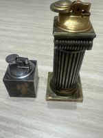 Tischfeuerzeug Set Corona Säule und Würfel gebraucht