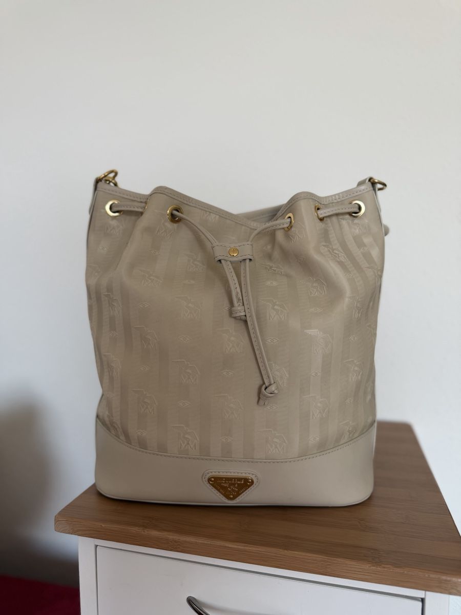 Maison Mollerus Borse da donna: Maison Mollerus Bucket Bag Champagne – Usato da Emmen venduto da mak31