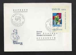 1962 FDC Blockausschnitt Pro Juventute ZNr. J198 illustriert