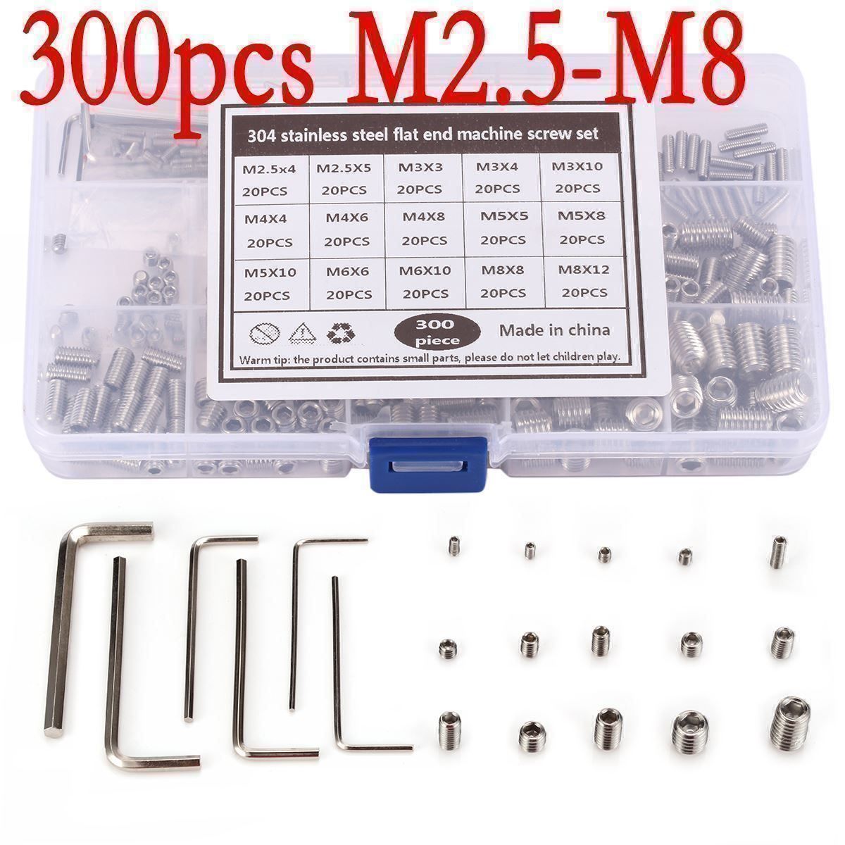 Ferramenta: 300pcs Madenschrauben Einschraubmuffen – Nuovo (secondo la descrizione) da Thun venduto da nuonuo 7