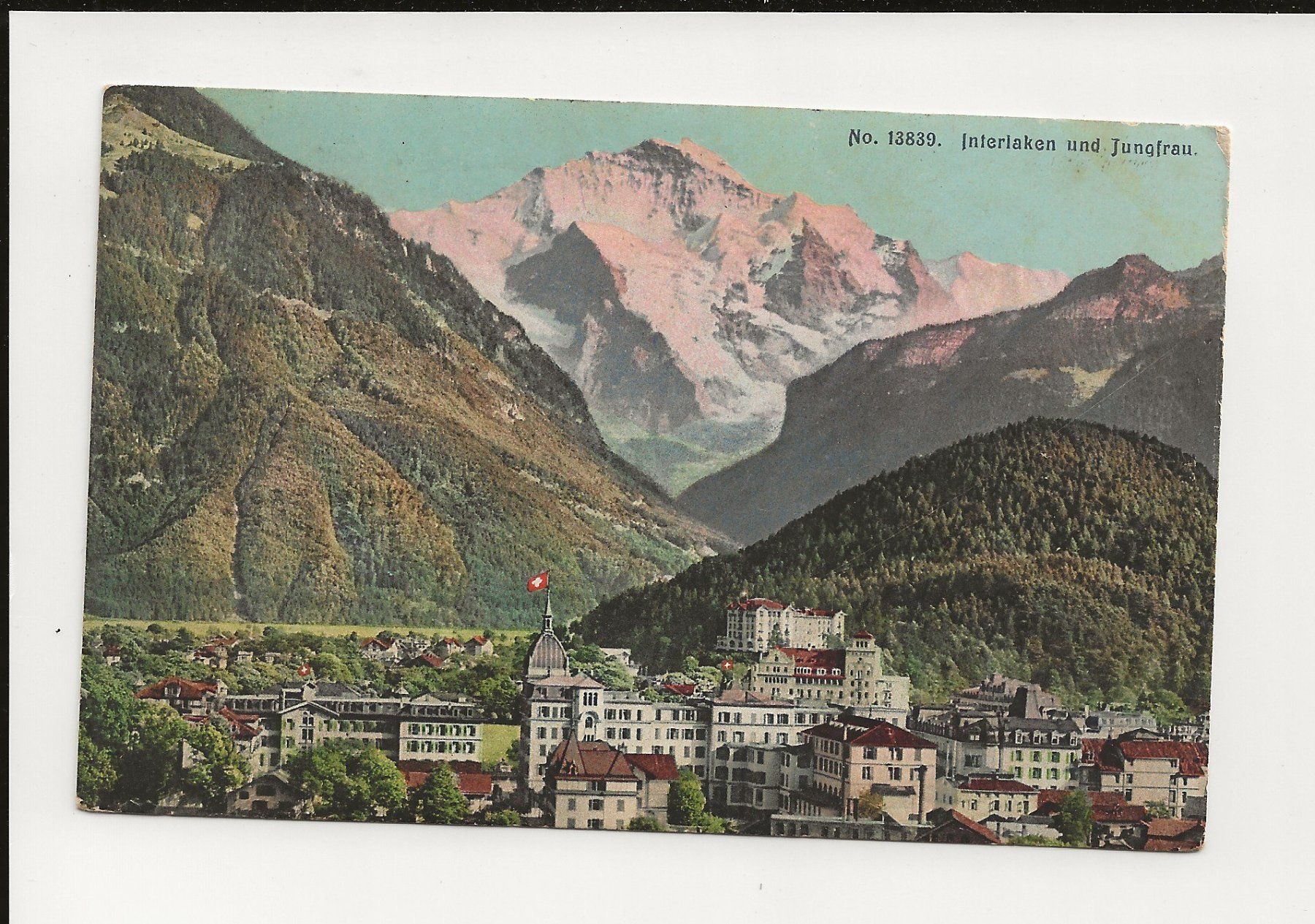 Cartoline postali: AK 1908 Interlaken und Jungfrau – Usato da Greifensee venduto da 315WDO