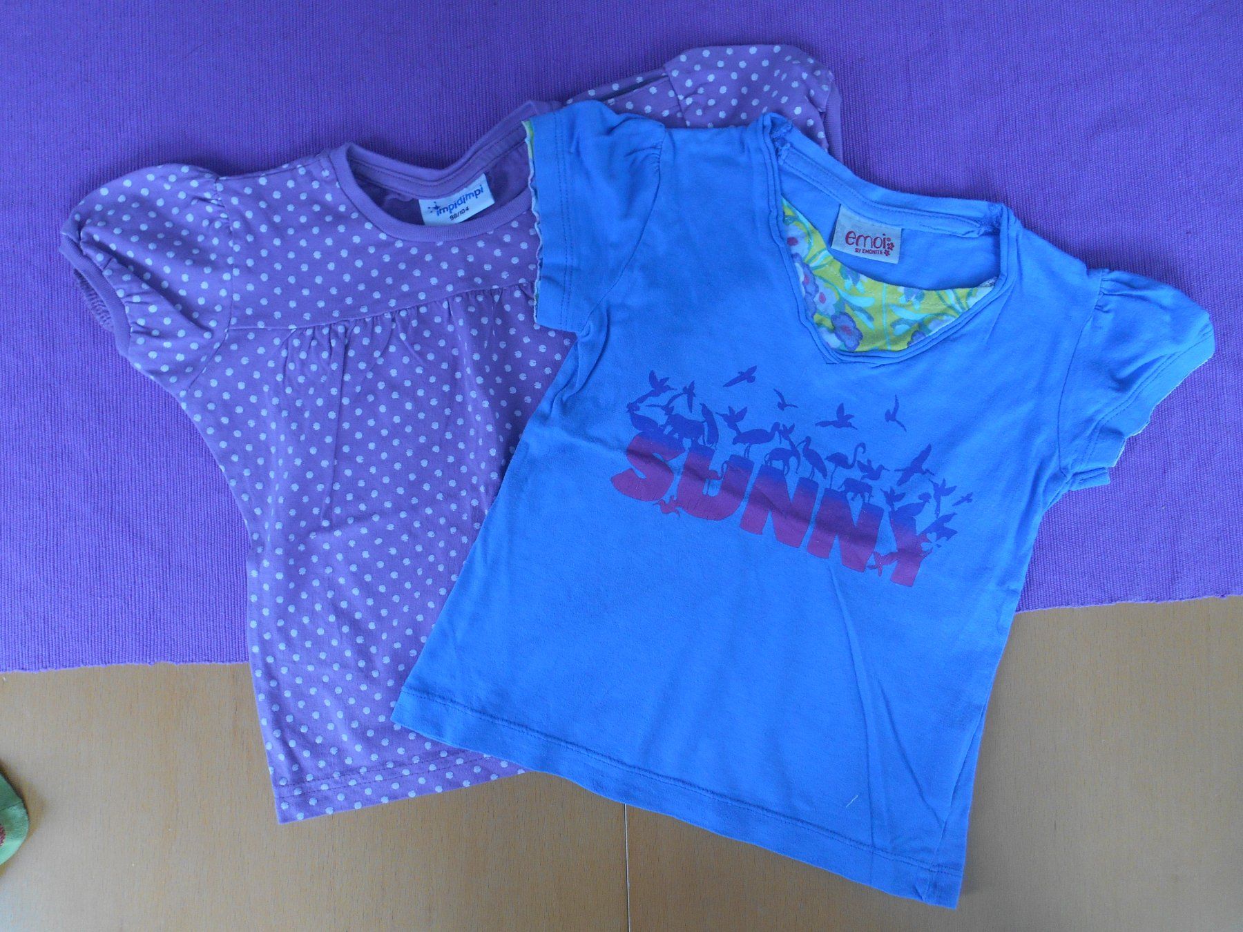 Camicette, T-shirt & Top: 2 Kurzarmshirts Gr. 98/104 – Nuovo (secondo la descrizione) da Nussbaumen AG venduto da Sumopi