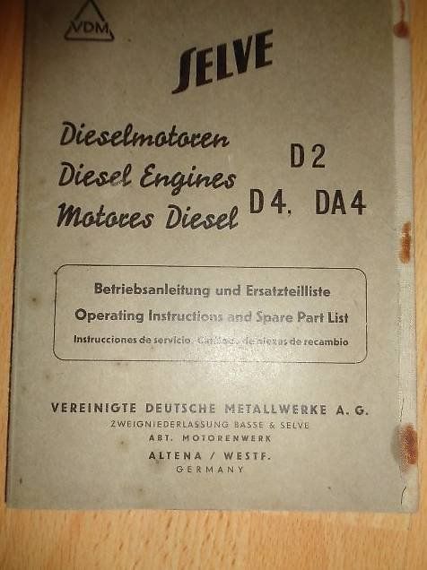 Bücher: Dieselmotoren D2 Selve – Gebraucht aus Bürglen TG von Nobi99