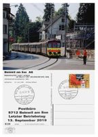 Beinwil am See Seetal Letzttag Post SBB RBe 4/4 Seetalbahn