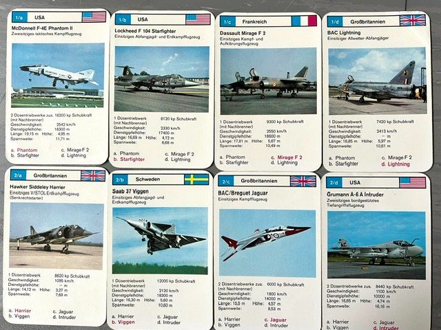 Giochi: Quartett Flugzeuge Nr. 524 22 – Usato da Zürich venduto da gigimai67 2