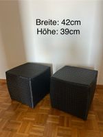 1x Rattan Hocker (siehe Beschreibung)