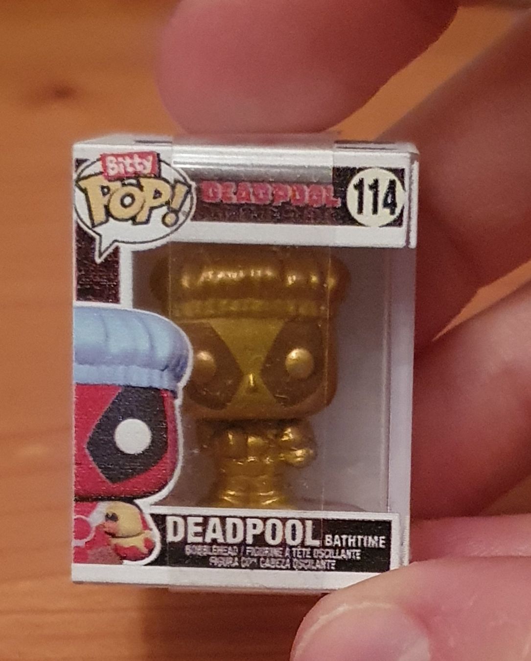 Funko Statuette: Funko Bitty Pop Marvel Deadpool Bathtime Gold 114 – Nuovo e nell'imballaggio originale da Liestal venduto da Arukilein 1