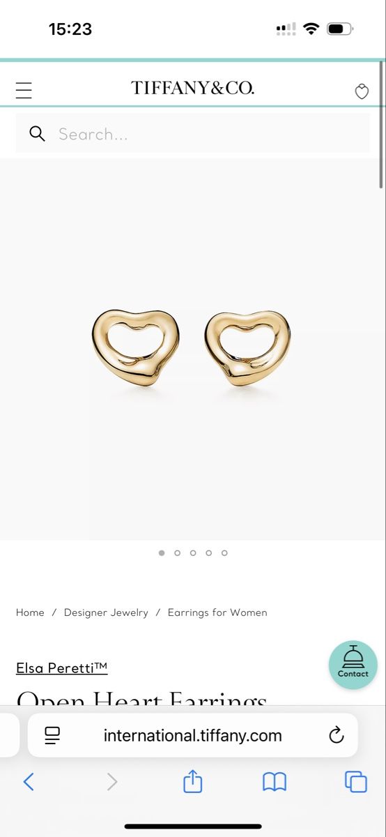 Tiffany & Co. Orecchini pendenti & Orecchini a lobo: Tiffany Earrings Open Heart – Nuovo (secondo la descrizione) da Les Acacias venduto da Janar 3