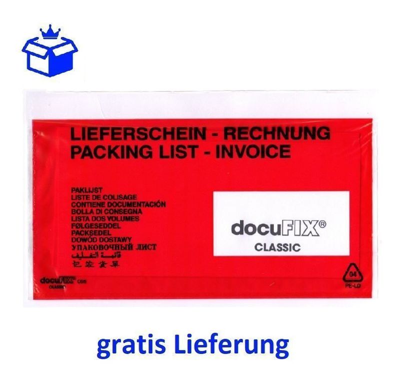 Lieferscheintaschen Aus Pergamin-Papier, DIN Lang = Produktbild-Vorschau 2