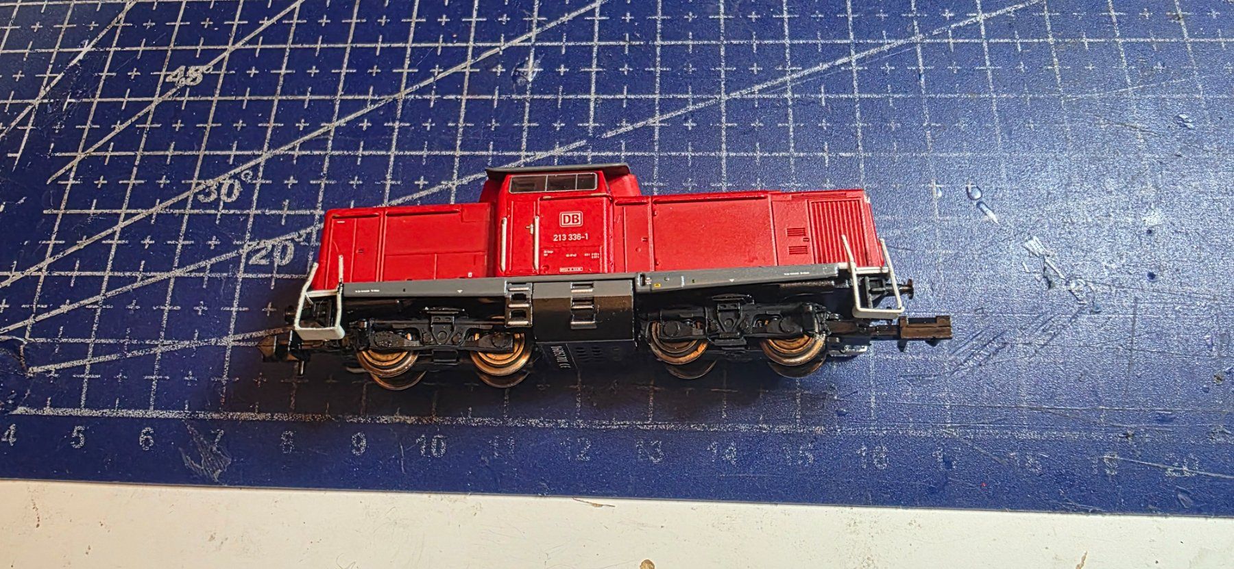 Fleischmann Modellini di ferrovie: Fleischmann DB 213 336-1 spur N dummy – Usato da Hochfelden venduto da Danizh0