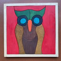 Holzpuzzle Eule