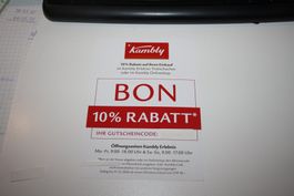 Einkaufs Bon 10% Kambly auch Online