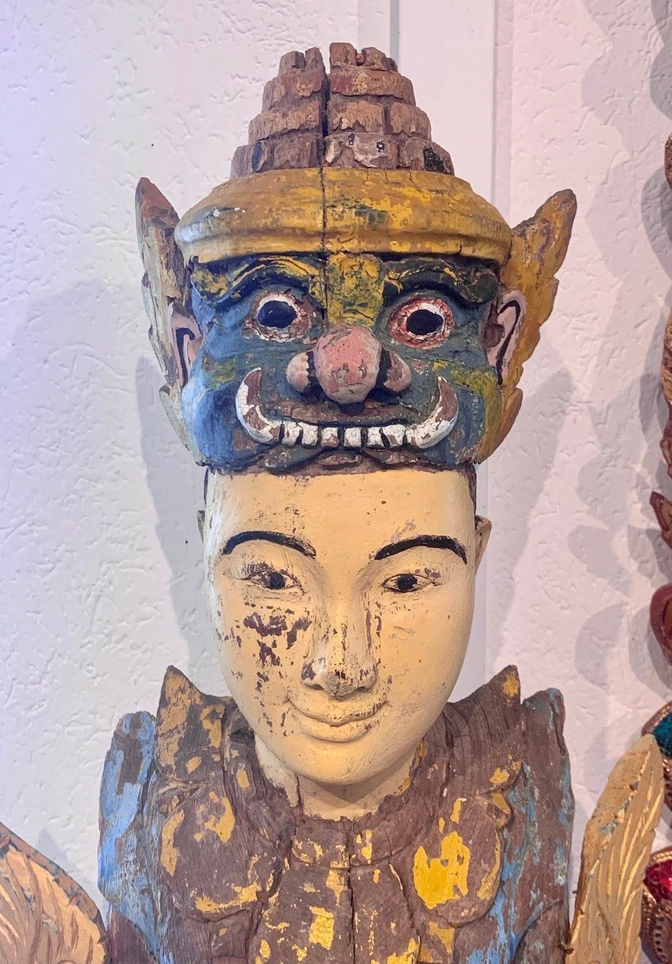 Internationale Kunst: Antikes Paar buddhistischer Gotthe 180cm – Gebraucht aus Geneve von tan_6slg 5