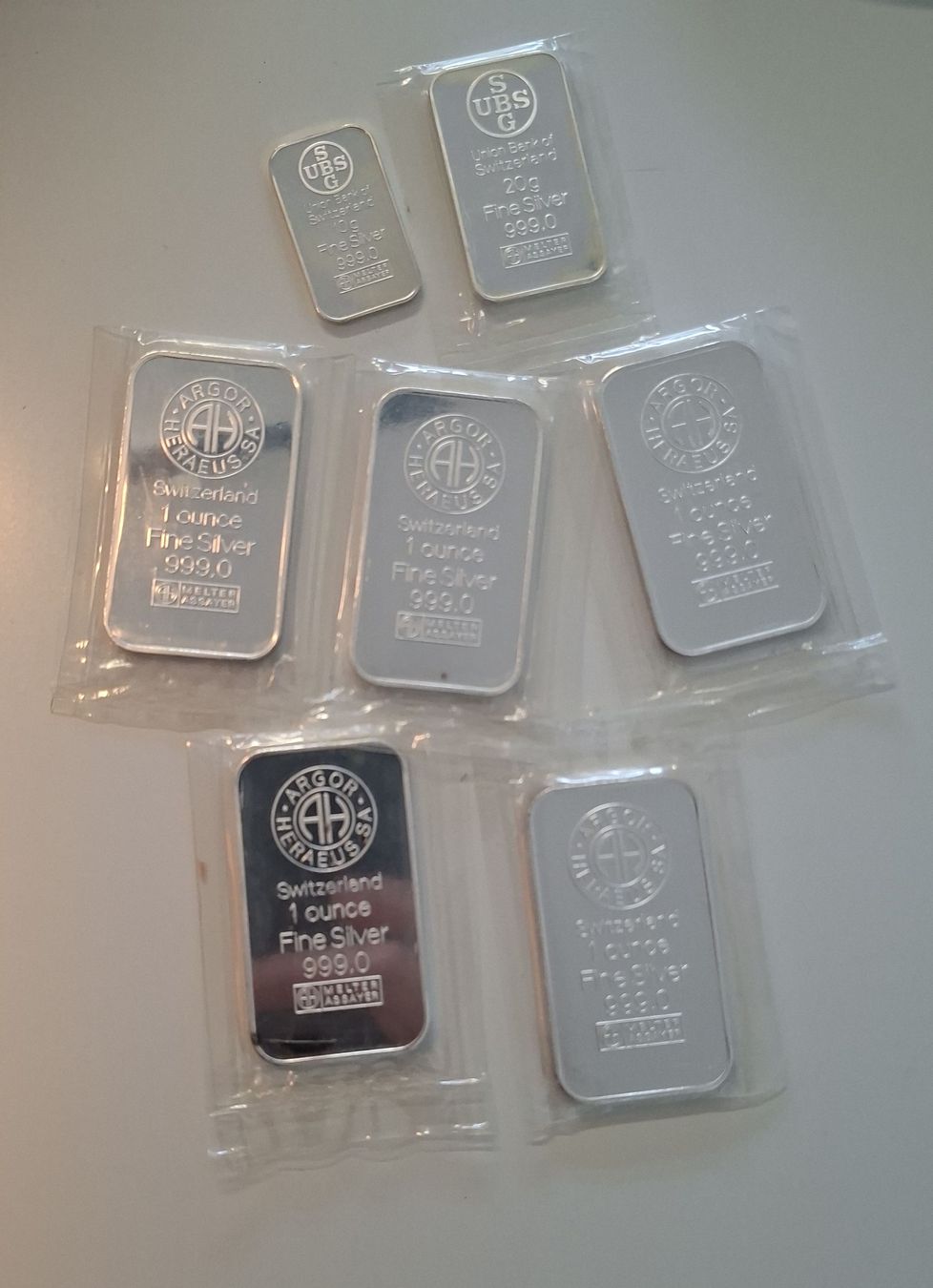 Metalli preziosi: Lot de lingots argent Argor Heraeus  – Usato da Roche VD venduto da Monde001 1
