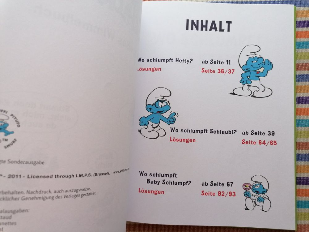 die Schlümpfe💥🌞 Mein grosses Wimmelbuch (Neu (gemäss Beschreibung)) in ...