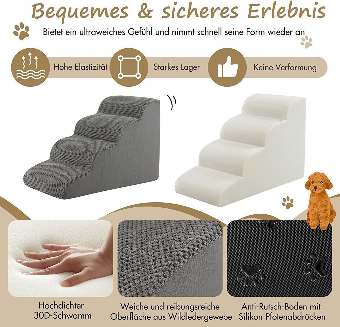 Altro in Accessori per animali: COSTWAY Hundetreppe GRAU – Nuovo e nell'imballaggio originale da Bottighofen venduto da zaap 2