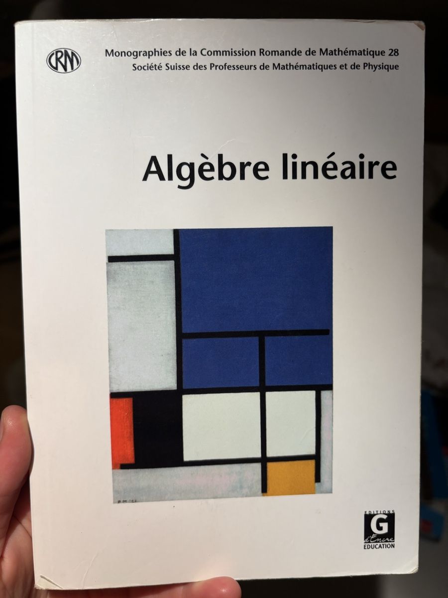 Libri: algèbre linéaire – Usato da Bern venduto da Cleo_